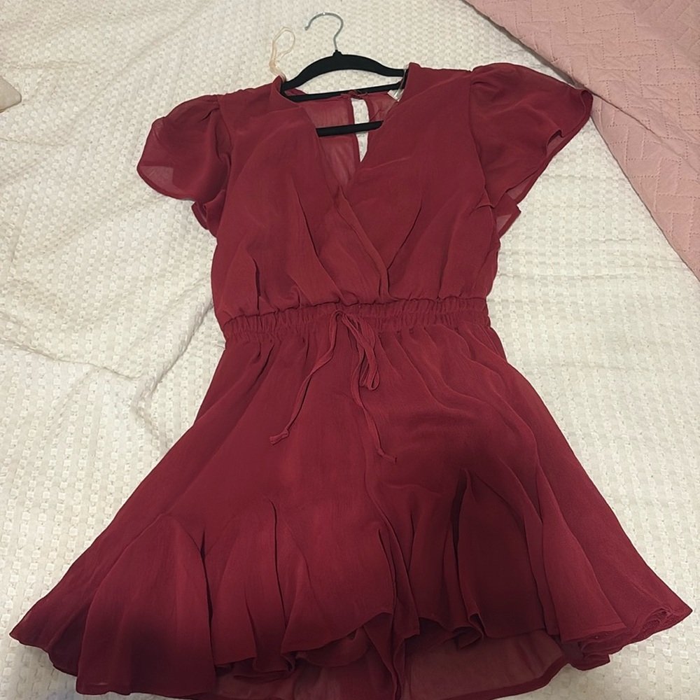 Pink Romper - Blue Rain